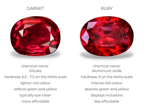 Red Garnet vs Ruby: What's the Difference? | Diamond Buzz | Garnet