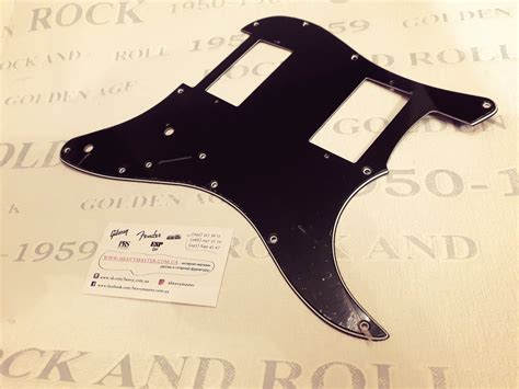 Купить Пикгард для электогитары HH Fender Stratocaster ST China ЧЕРНЫЙ ...