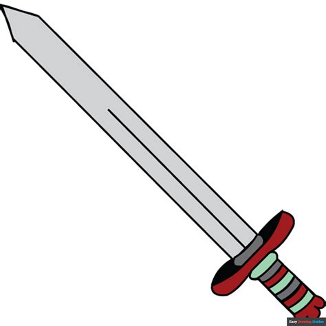draw  sword easy drawing guides