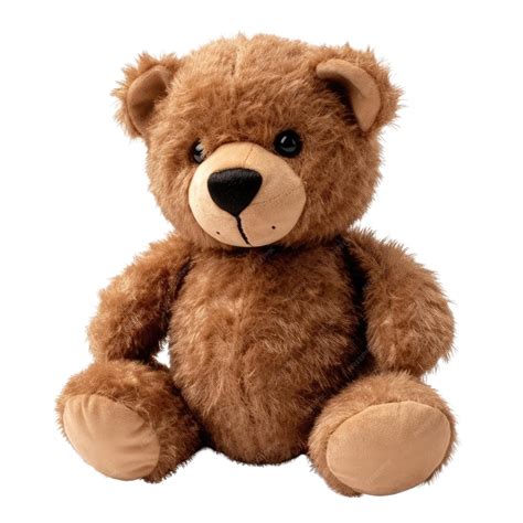 Premium PSD | A sitting brown teddy bear with transparent background