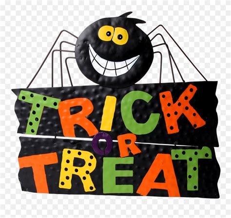 Trick Or Treat Png Background Image - Cartoon Trick Or Treat Sign ...