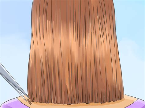 how to trim your own long hair 9