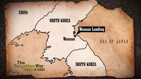 Korea Map: Wonsan Landing | Iowans in Korea | PBS LearningMedia