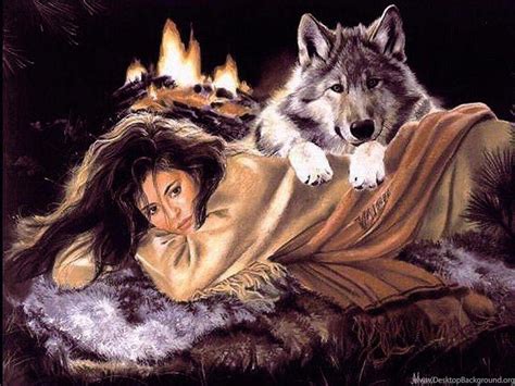 Native American Wolf Backgrounds - Wallpaper Cave