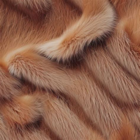 fox fur  pattern crew