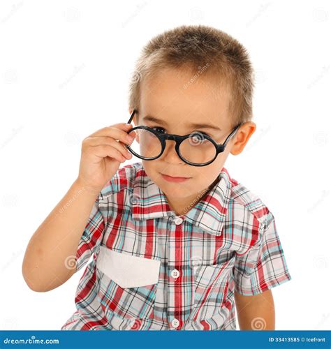 Wise little boy stock image. Image of little, child, wise - 33413585