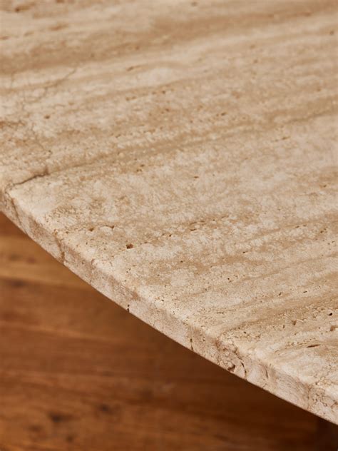 Travertine stone coffee tables by Studio Glustin For Sale at 1stDibs