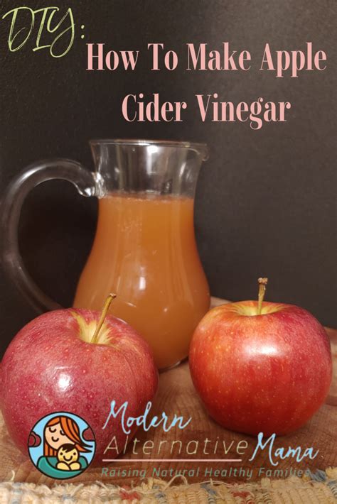 how to make cider vinegar from apple cider