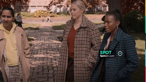 oat houndstooth coat worn  whitney chase alyah chanelle scott