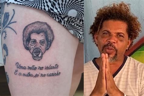 Uma Mão No Volante E Outra No Carinho - Fã tatua rosto de mendigo espancado por personal trainer: 'uma mão no ...