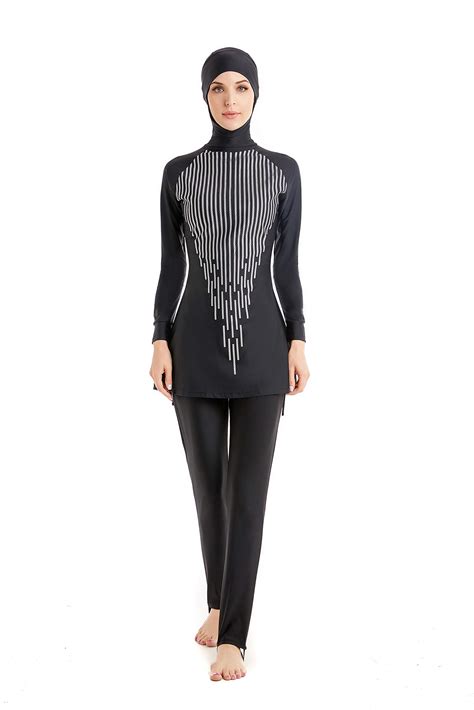 KXCFCYS Modest Swimwear Long Sleeve Swimsuit Bathing Suit Beachwear ...