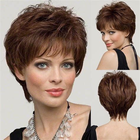 Short brown hair with fringe cuts define the new modern style 3