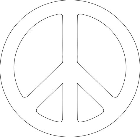 Peace symbol PNG transparent image download, size: 999x983px