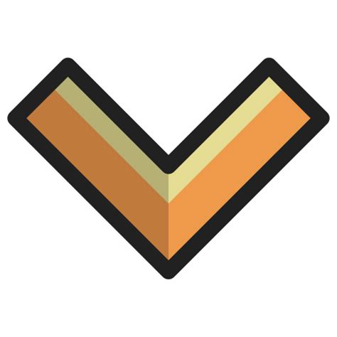chevron generic outline color icon