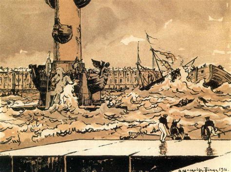 Александра Бенуа - В опасный путь средь бурных вод... (1916 г.)