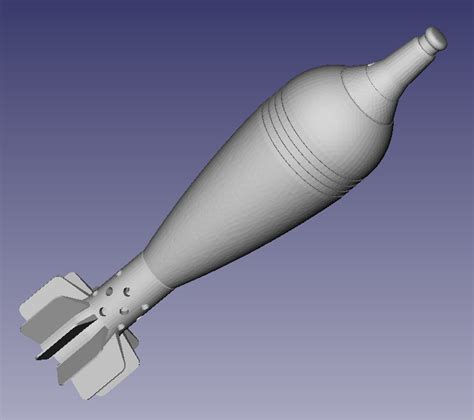 Файл STL Минометный снаряд FA Mle 1936 👽 ・Идея 3D-печати для скачивания ...