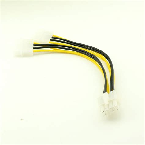 10x ATX 8Pin EPS12V auf 2x4 Pin Molex Stecker Mainboard Netzteil ...