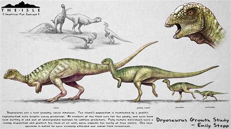 The Isle Dryosaurus Growth Fan Concept by EmilyStepp on DeviantArt