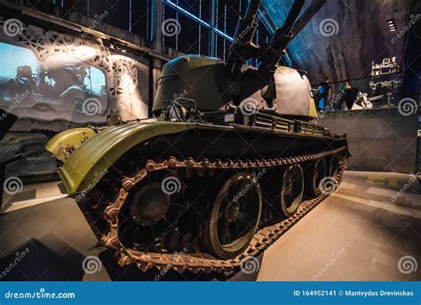 TALLINN, ESTONIA - November 02, 2019: Old War Tank. it is Located in ...