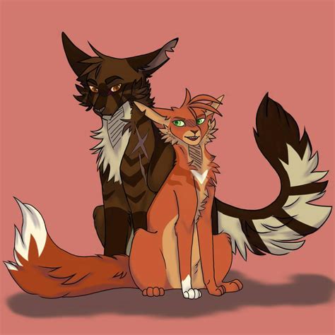 Bramblestar and Squirrelflight by NixenKito on DeviantArt