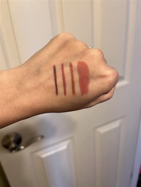 Nyx Lip Liner Swatches + which works better for me? : r/OliveMUA