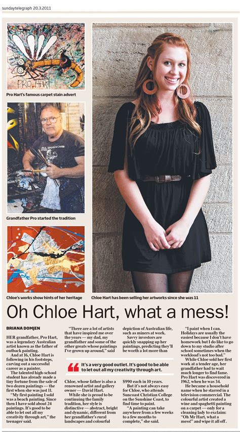 Oh Chloe Hart, what a mess! - David Hart