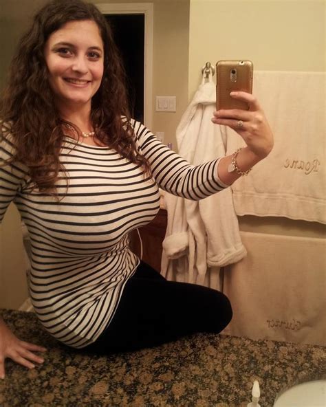 Busty Selfie in Stripes : r/2busty2hide