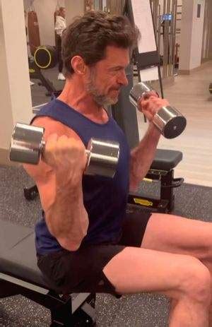 Hugh Jackman shows workout of how he's 'becoming Wolverine again'