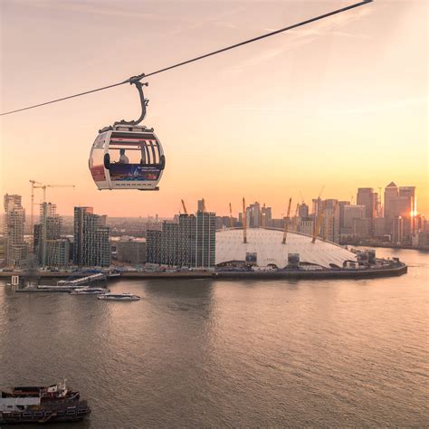New branding will soon update the emirates air line thames cable car