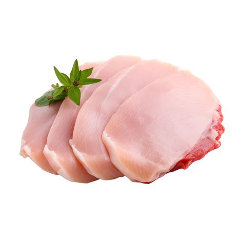 Slice of fresh turkey meat fillet on a transparent background. 36161826 PNG