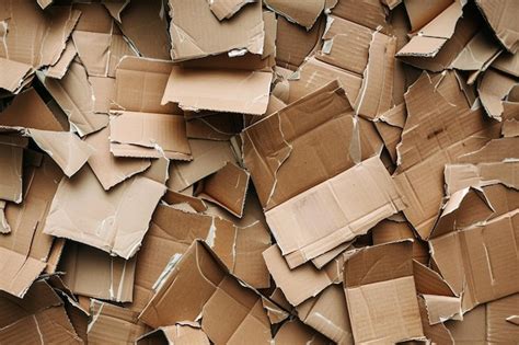 Elegant photo of a pile of cardboard | Premium AI-generated image