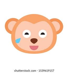 Monkey Vector Icon Isolated Monkey Face Stock Vector (Royalty Free ...