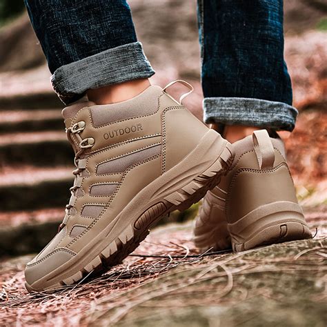 Botas Tácticas Militar Outdoor Calzado Trekking - Beige — El Rey del