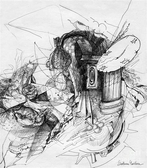 Fantasy Drawing 3 Painting by Svetlana Novikova