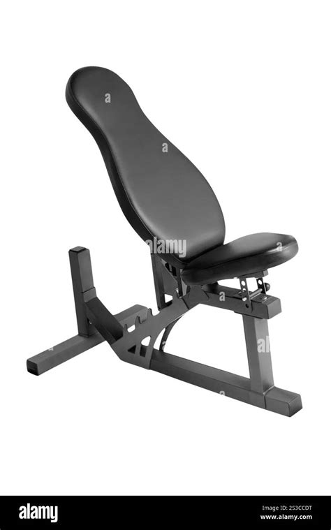 bench press weights isolated  white stock photo alamy