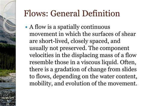PPT - Mass Movements: Flows PowerPoint Presentation, free download - ID