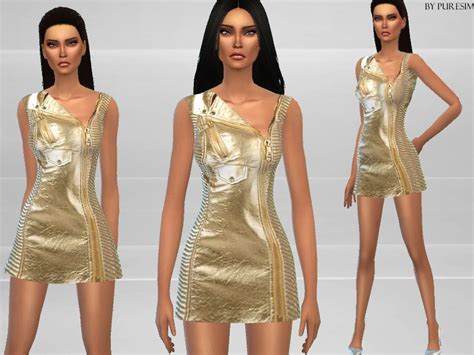 Sims 4 Gold Dress