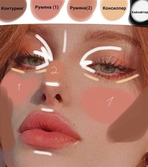Макияж схема контуринг | Subtle makeup, Pinterest makeup, Anime eye makeup