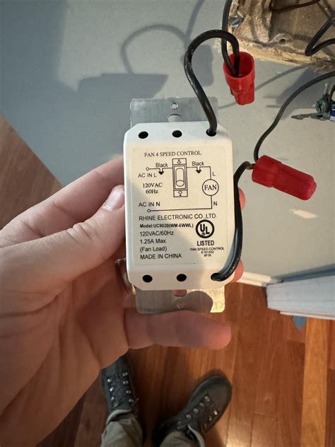 Variable Speed Fan Switch Modulating Power at Wall Outlets : r ...