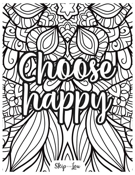 Free Coloring Pages For Adults | Skip To My Lou - Worksheets Library