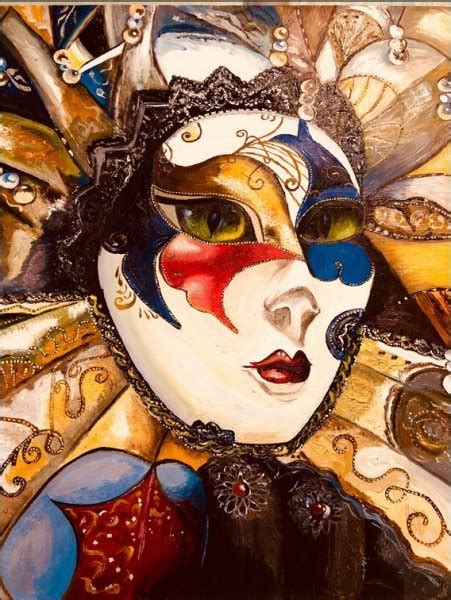 Картина «Венеційська маска», Дар'я Садкова - Jose Art Gallery