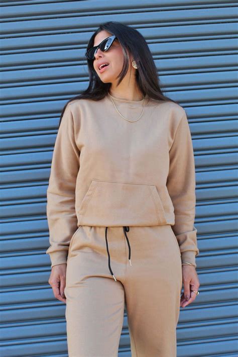 Conjunto De Moletom Feminino Estiloso - Conjunto moletom feminino felpado Calça Jogger Blusa Manga Longa