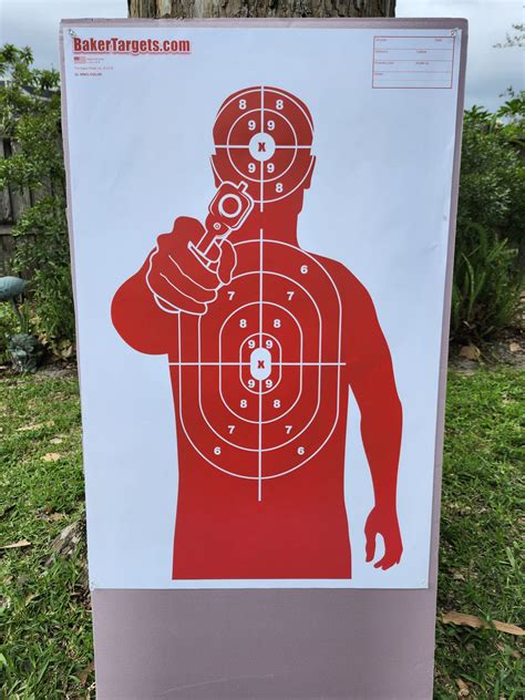 red gun targets baker targets
