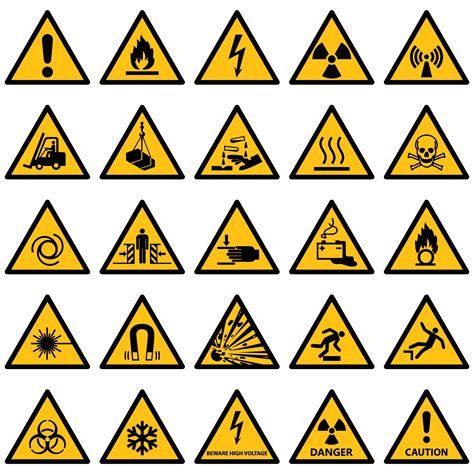 warning signs   standard design   hse    standard sign