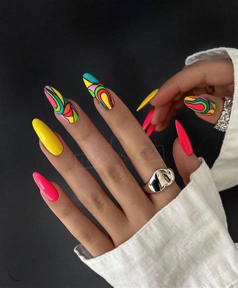 Pin on Абстракция | Neon nails, Nails inspiration, Gel nails