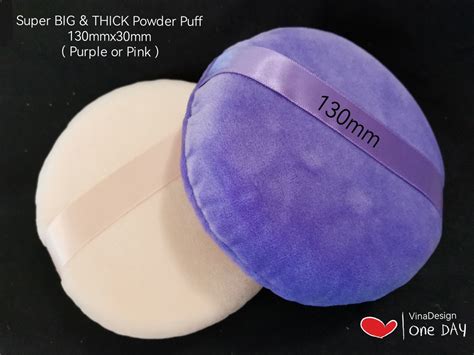 pcs super bigthick purple powder puff mmxmm large powder puff