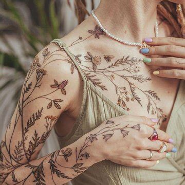 Идеи женских тату рукава 50 + фото | VeAn Tattoo