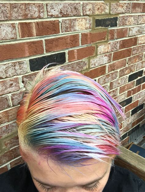 pastel rainbow pixie hair pixie hairstyles  hair colors hair