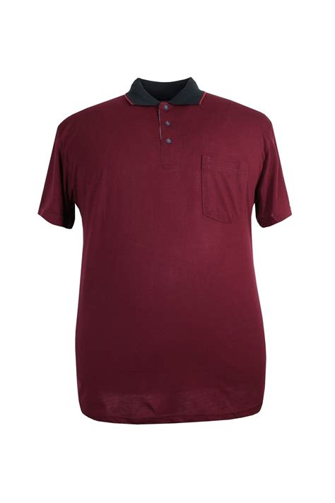 rugatchi Erkek Büyük Beden Battal Boy Polo Yaka Cepli Tişört ( Beden ...