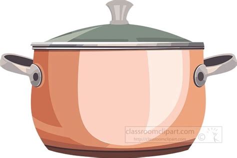 Kitchen Clipart-cooking pot with lid